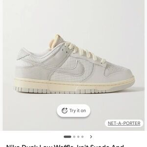 Nike Dunk Low White and Cream Sneakers